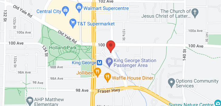 map of 2103 9981 WHALLEY BOULEVARD